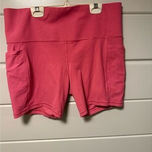 Athleta Pink Bike Shorts with Pockets. XL.